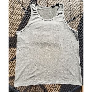 Lululemon grey herringbone metal vent tank xl